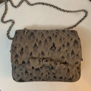Rebecca Taylor Kitty Leopard Quilted Chain Purse